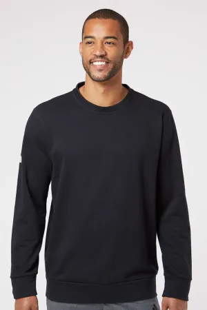 Adidas Herren Fleece Pullover mit Rundhalsausschnitt - Schwarz