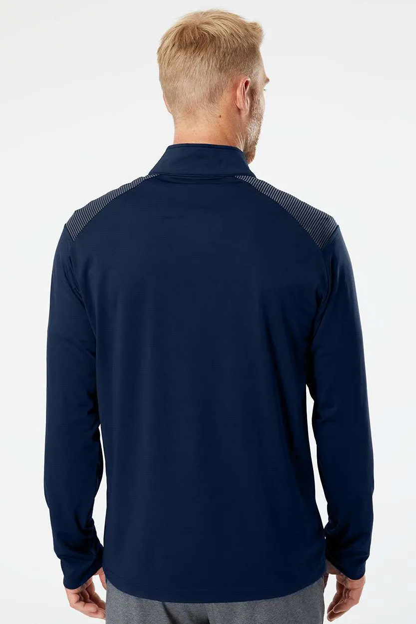 Adidas Herren Schulterstreifen Feuchtigkeitstransportierendes 1/4-Zip Sweatshirt - Team Navy Blau