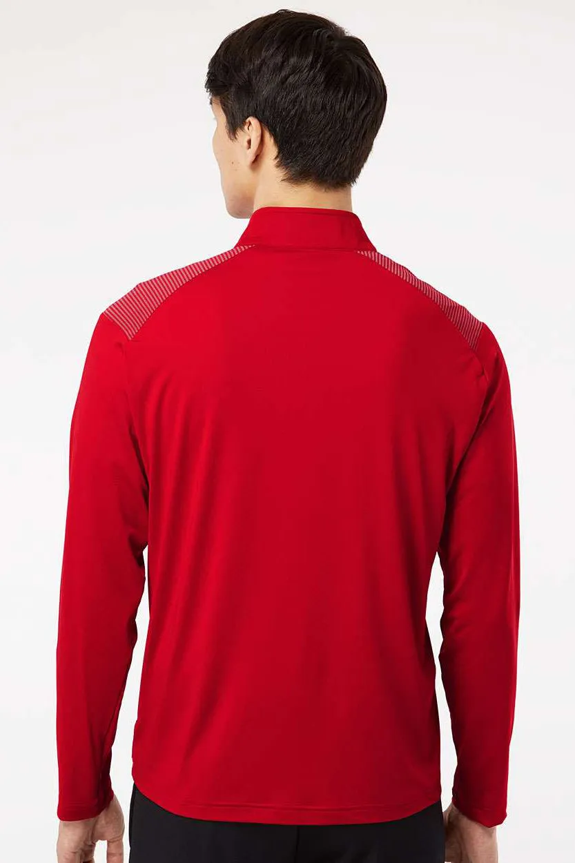 Adidas Herren Schulterstreifen Feuchtigkeitstransportierendes 1/4-Zip Sweatshirt - Team Power Rot