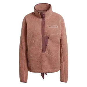 Adidas Terrex Damen Xploric High-Pile Fleece Pullover Warm Clay