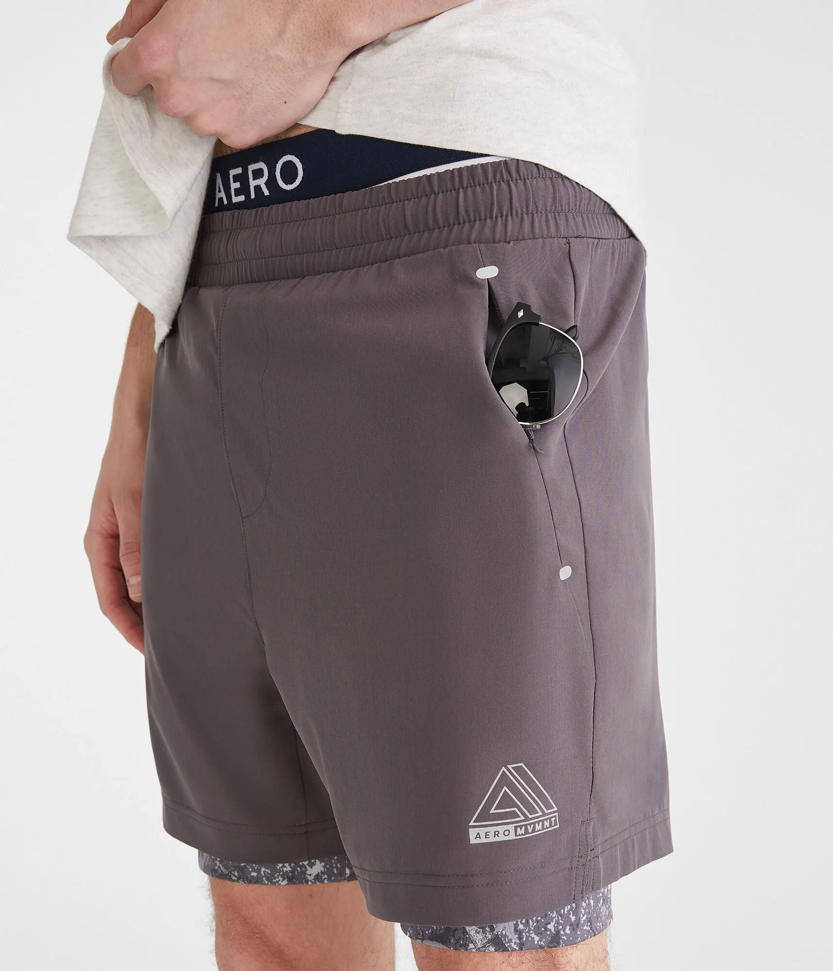 Aeropostale Mvmnt Camo 2-in-1 Hybrid Active Shorts 13,97 cm