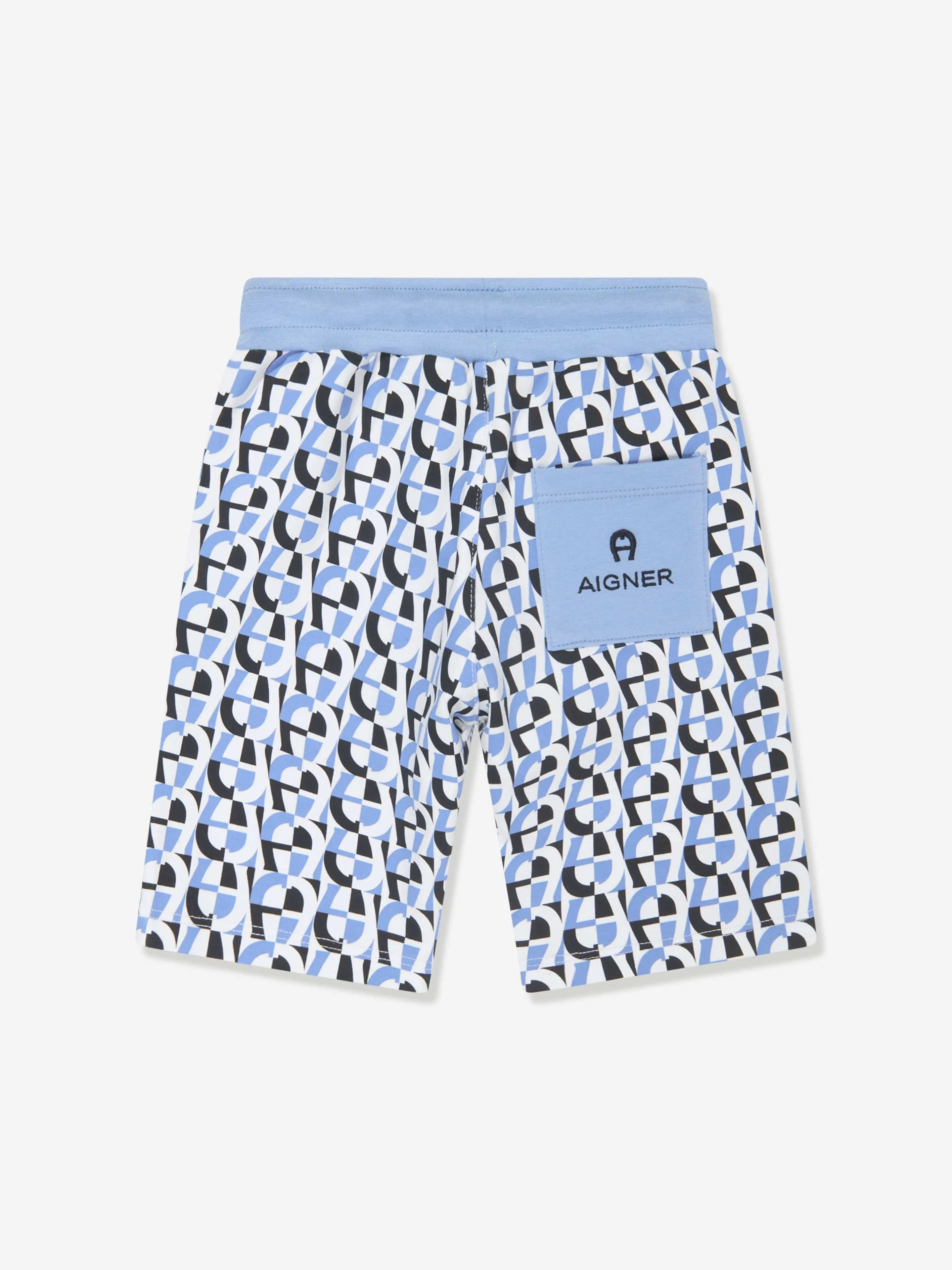 Aigner Baby Logo Bermuda-Shorts in Blau