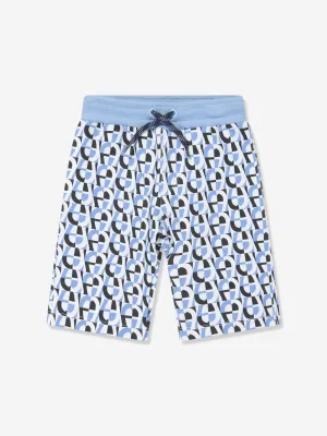 Aigner Baby Logo Bermuda-Shorts in Blau