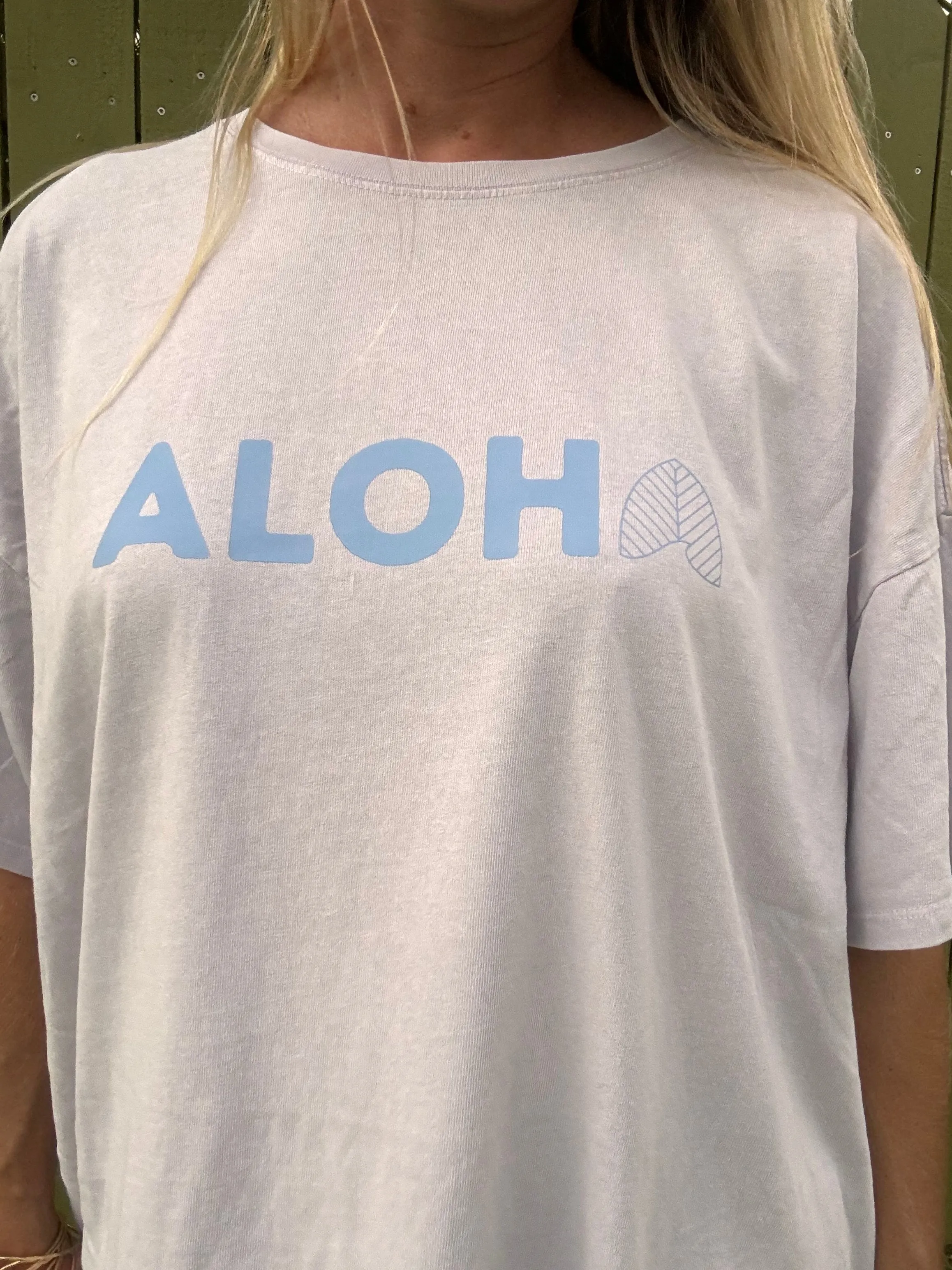 Aloha Arch Übergröße T-Shirt - Flieder