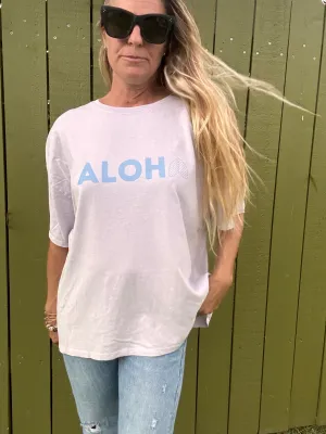 Aloha Arch Übergröße T-Shirt - Flieder