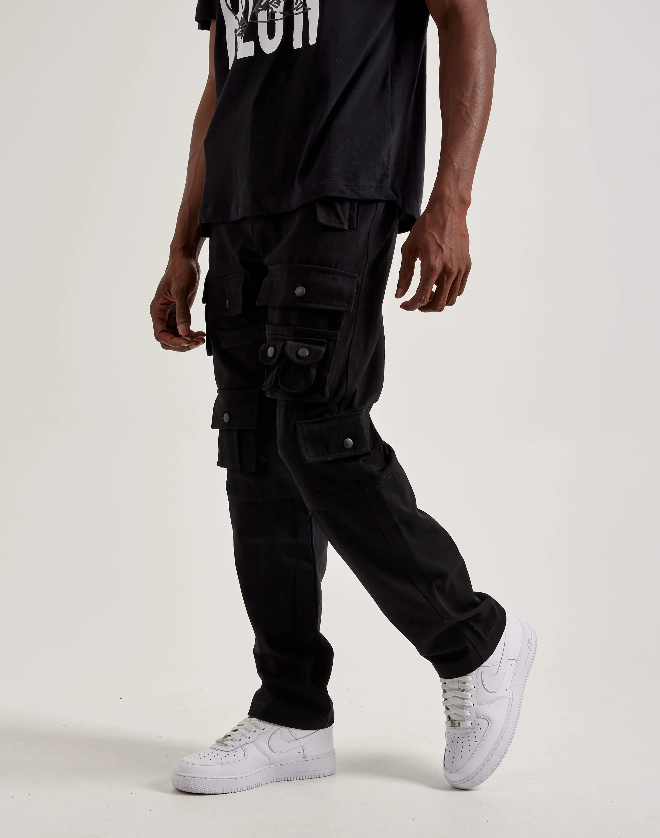 Amerikanische Stich Multi-Taschen Cargo-Hose