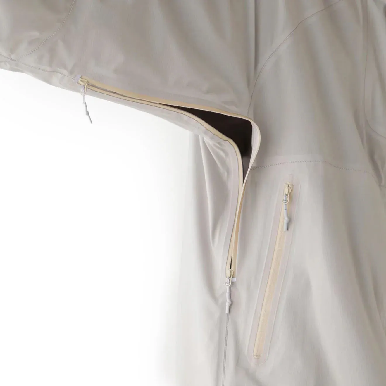 And Wander 3L UL Regenjacke Hellgrau