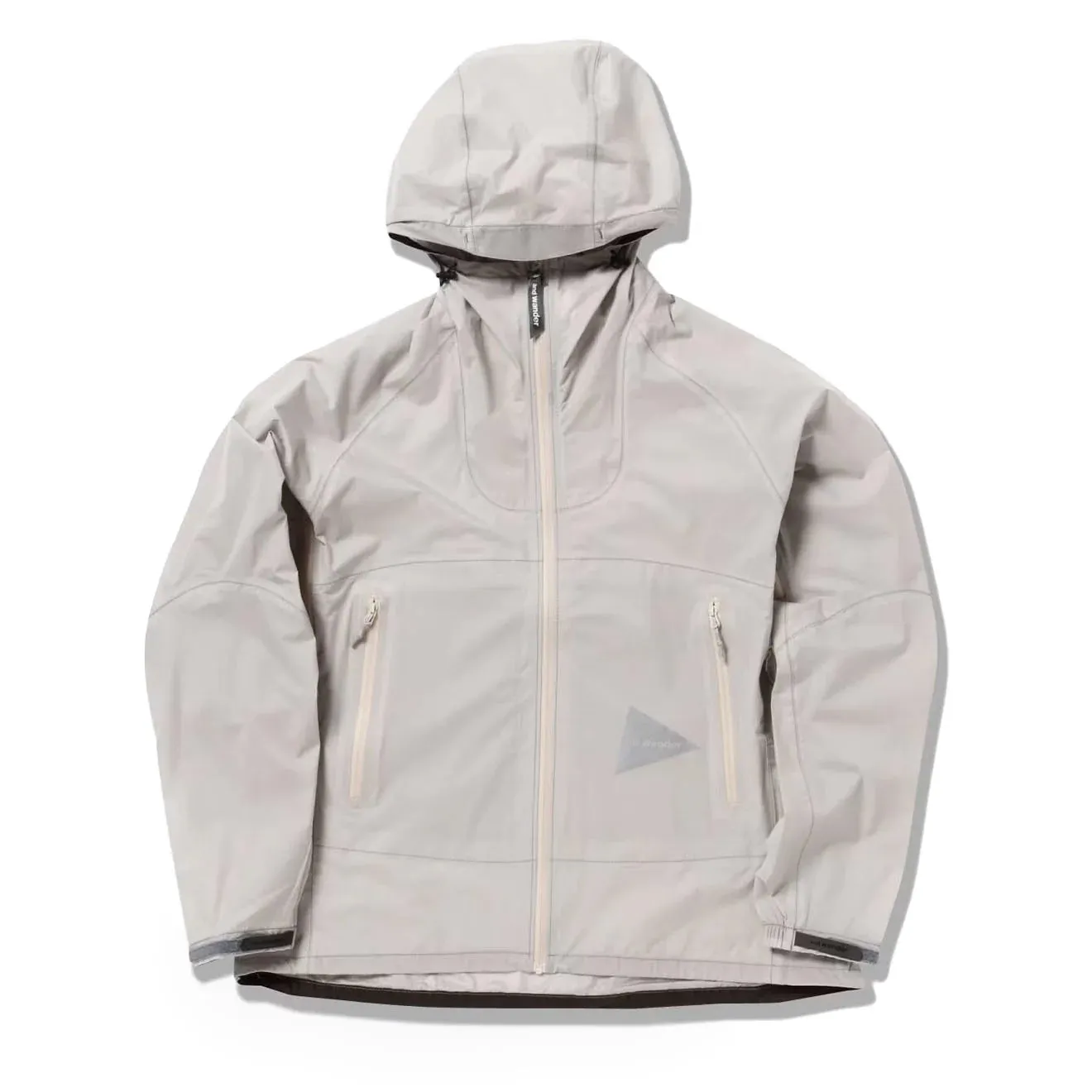 And Wander 3L UL Regenjacke Hellgrau