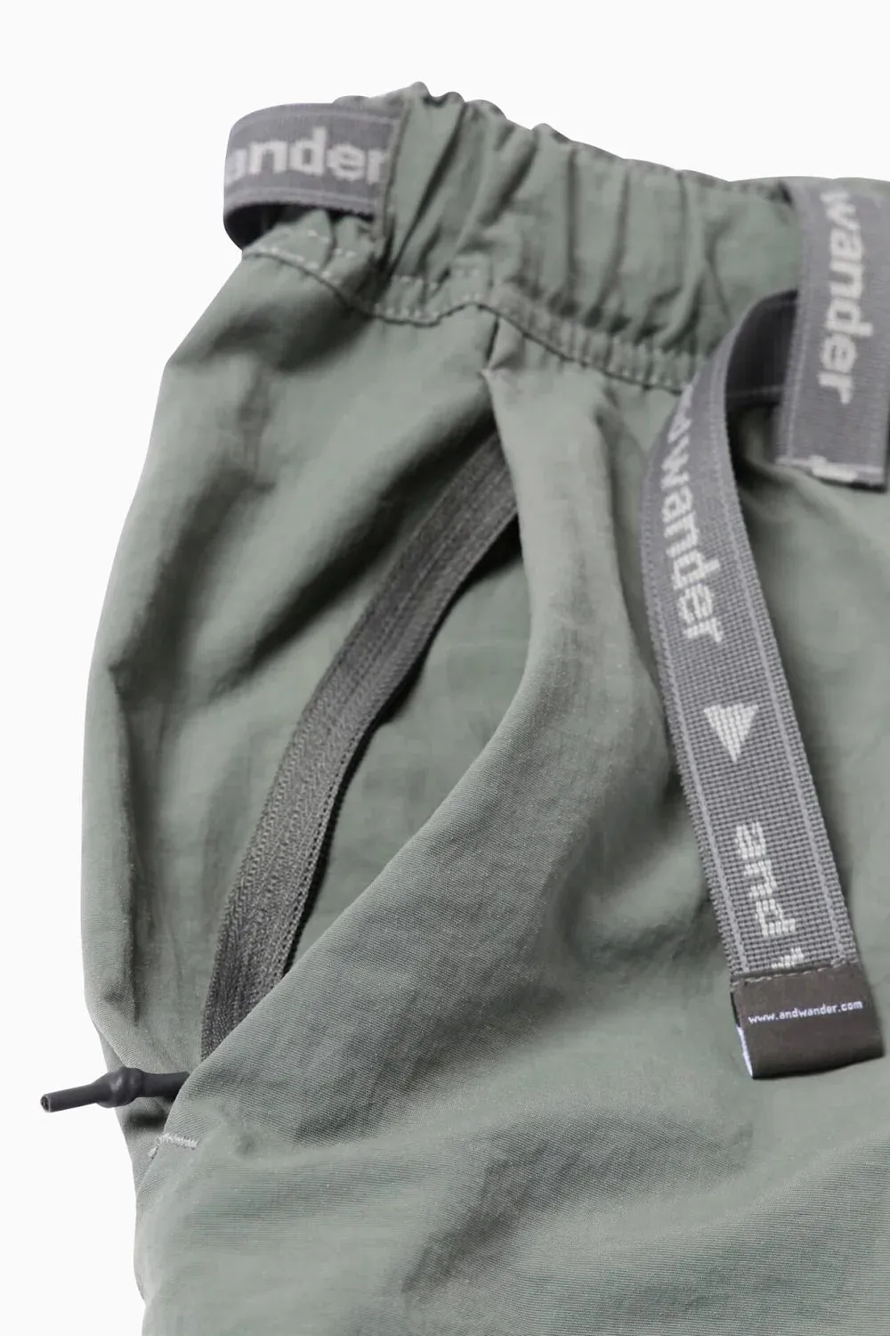 And Wander | NY Taffeta Wanderhose 2-Wege | Moos