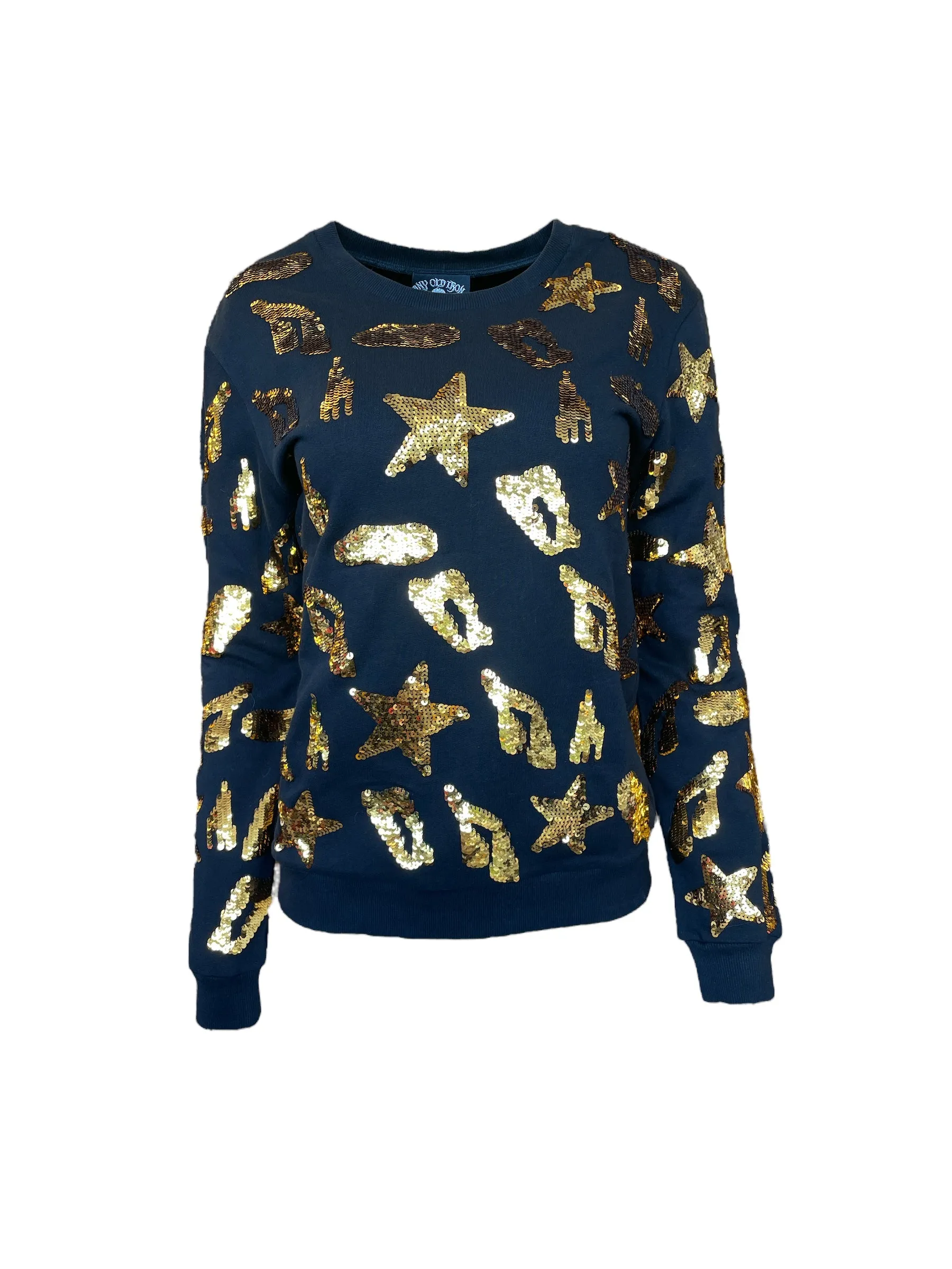 Any Old Iron Herren Leopard Stern Punkt Sweatshirt
