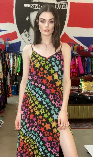 Jeder Alte Eisen Regenbogen Stern Kleid