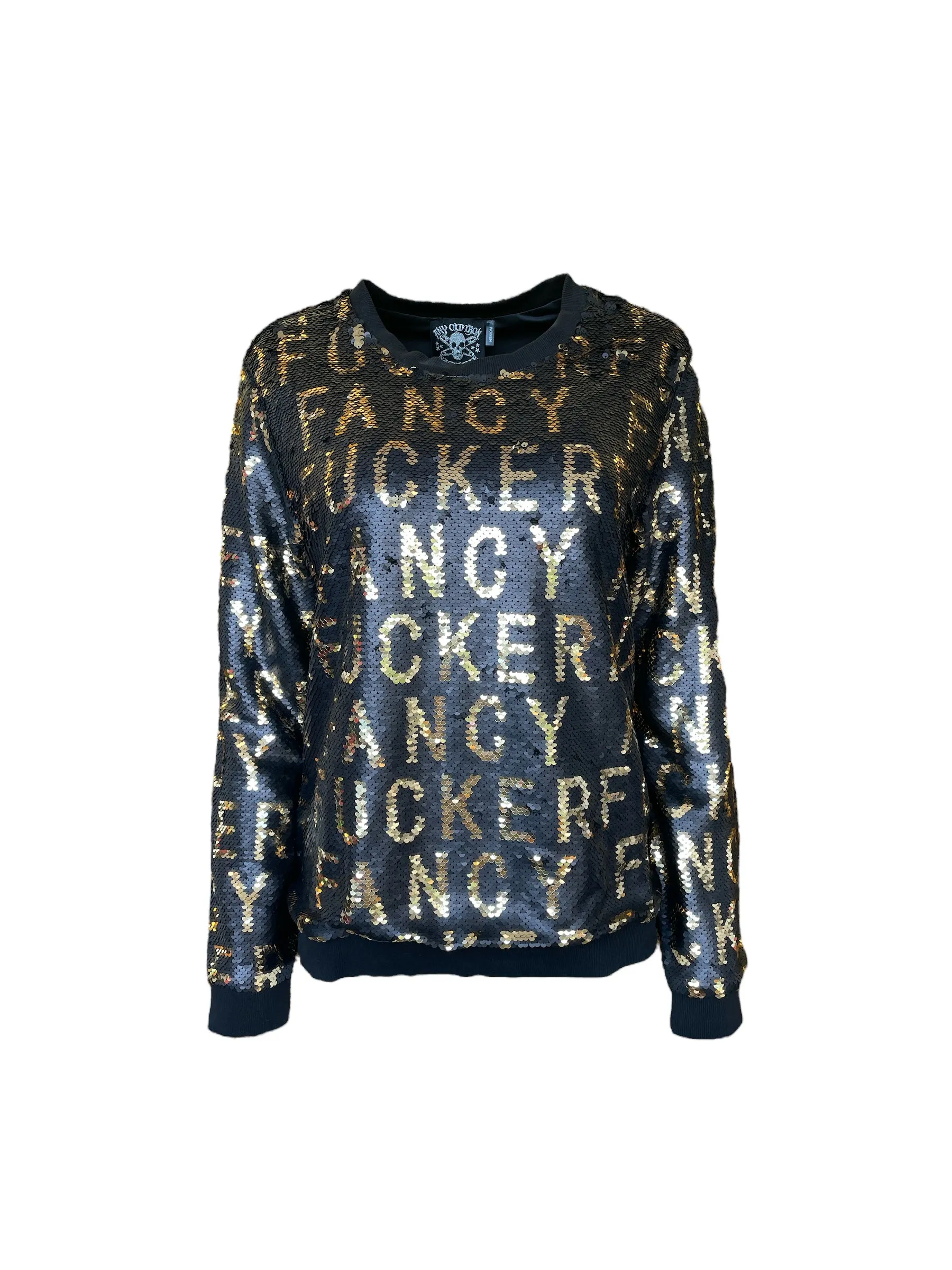 Jedes Alte Eisen Pailletten Extravaganter Scheißer Sweatshirt