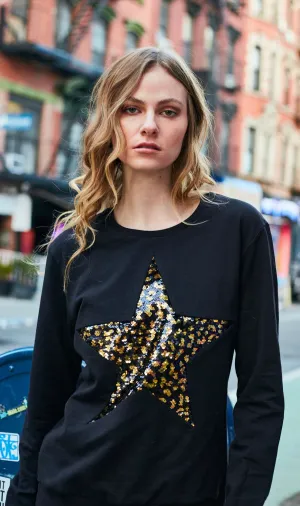 Any Old Iron Damen Leopard Großer Stern Sweatshirt
