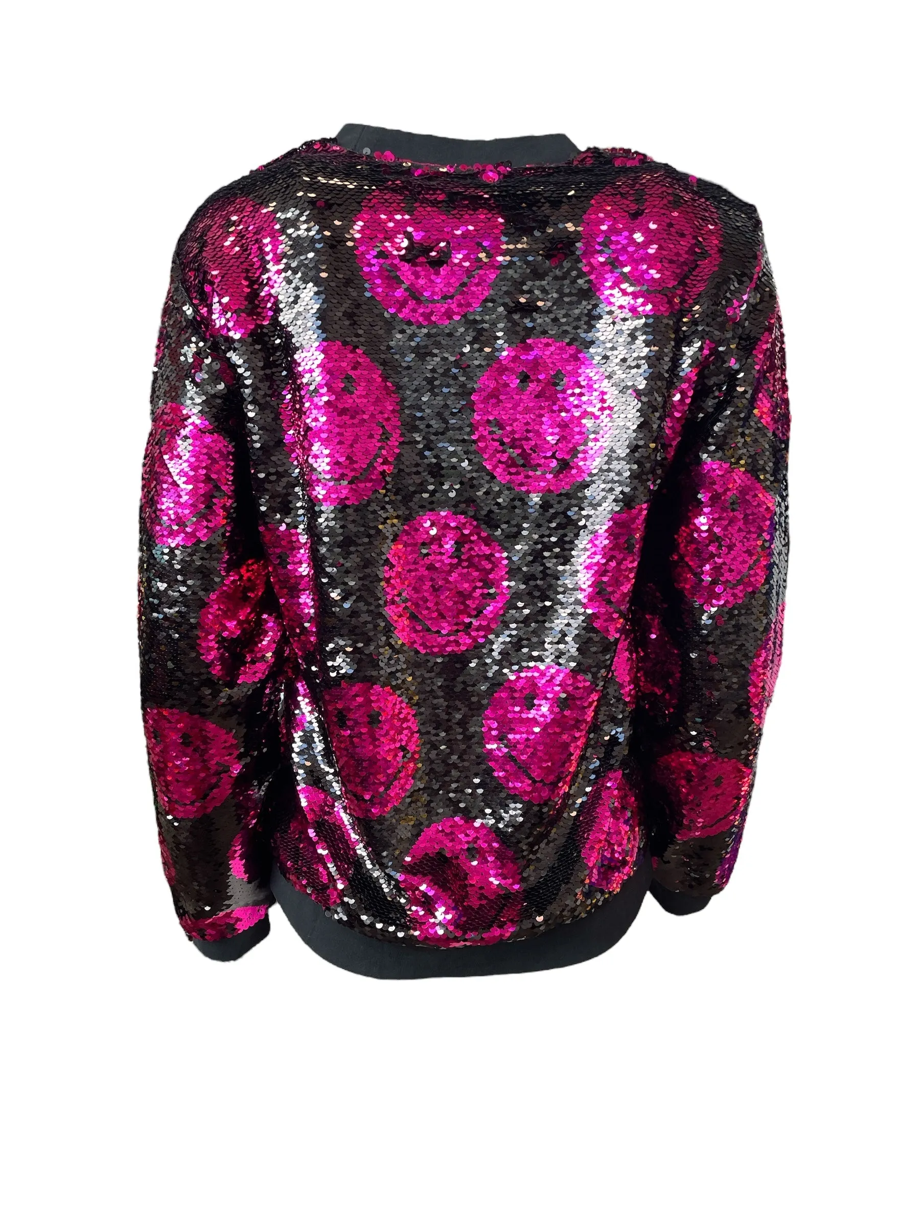 Any Old Iron x Smiley Herren-Pink Flip-Sweatshirt