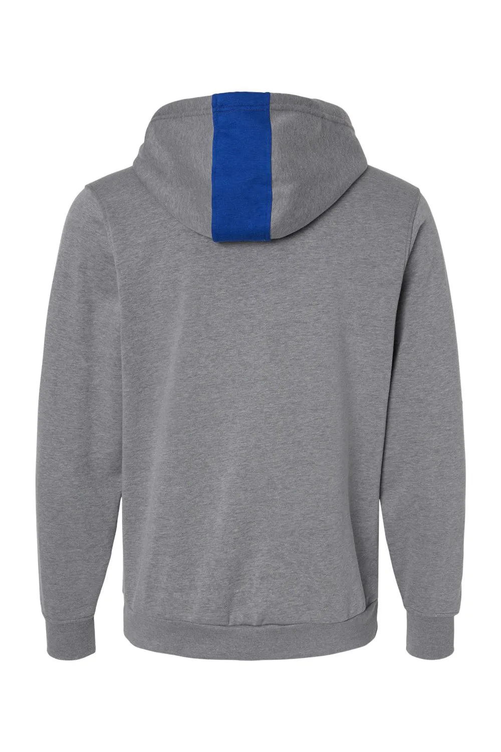 Augusta Sportswear Herren Eco Revive 3-Jahreszeiten Fleece Kapuzenpullover Hoodie mit Kangaroo-Tasche - Königsblau/Meliertes Grau