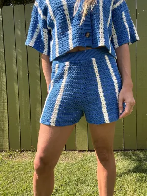 Azure Linien Pullover Shorts