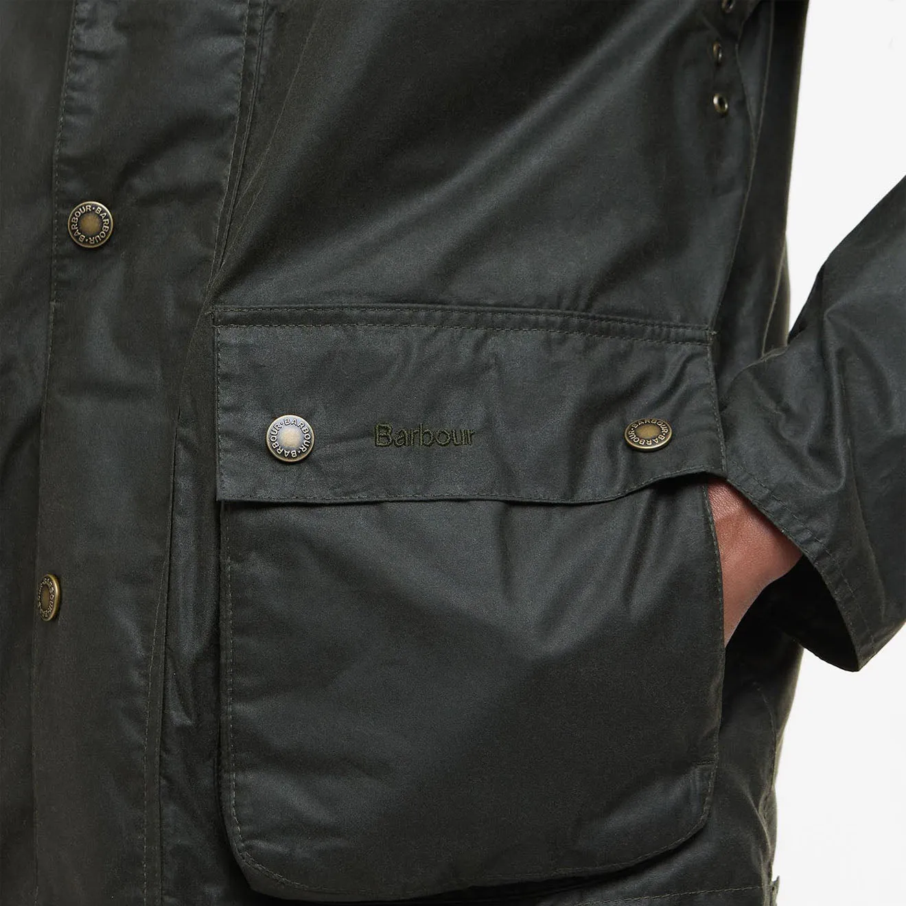 Barbour Modern Bedale Wachsjacke Archiv Olive