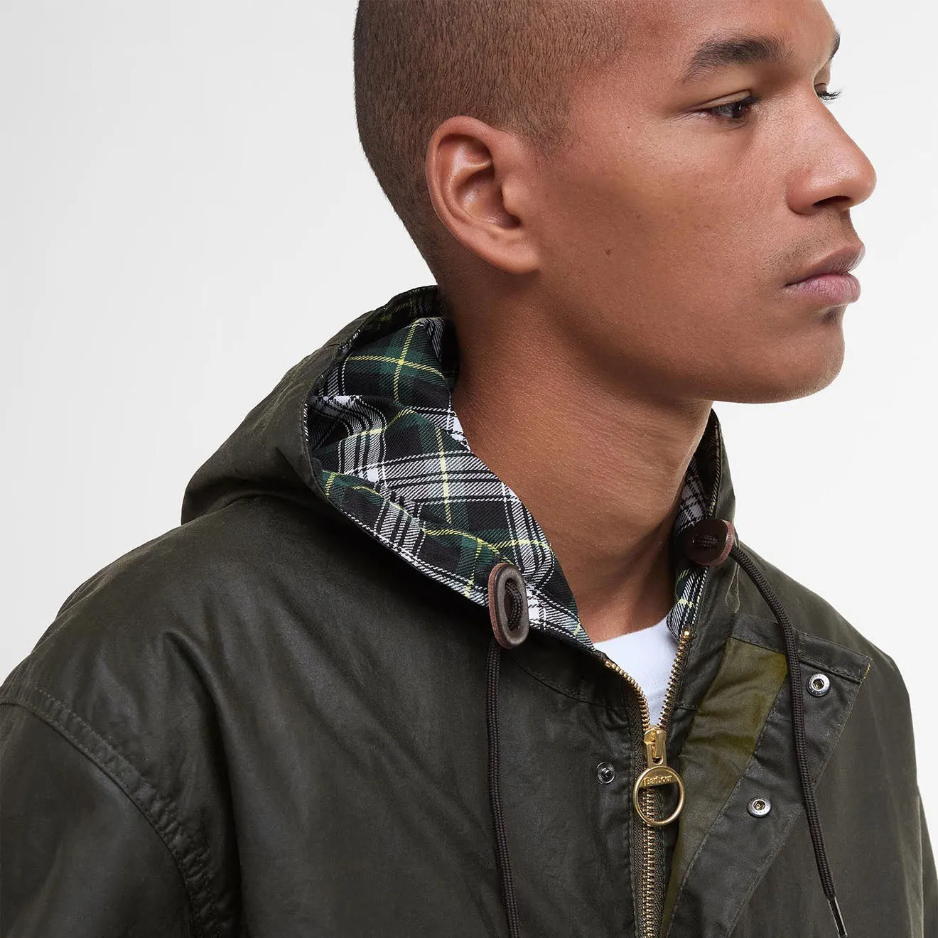 Barbour Modifizierte Durham Wachsjacke Archiv Olive
