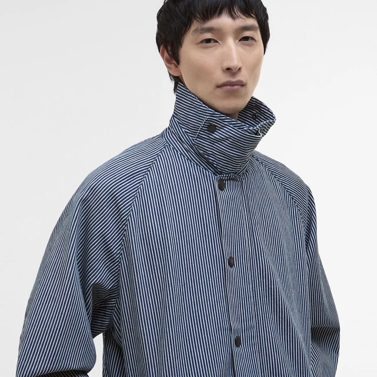 Barbour Transport Streifen Freizeitjacke Indigo Streifen