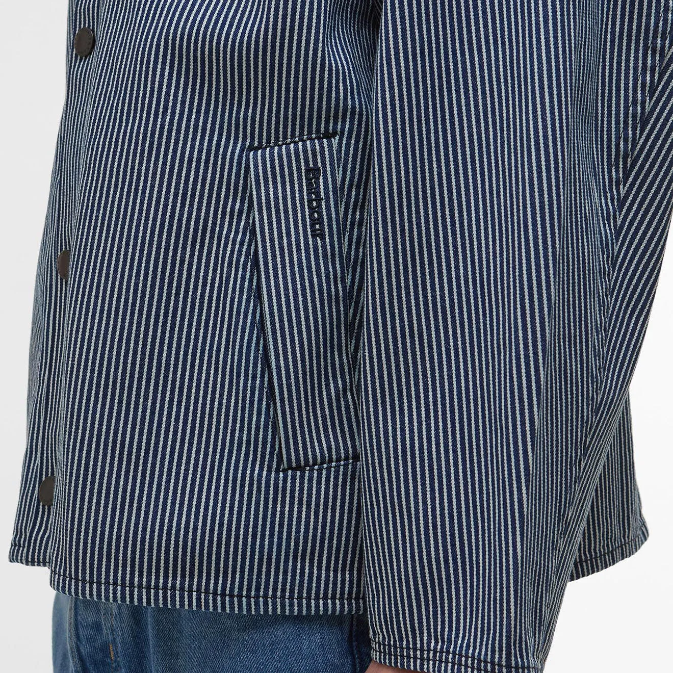 Barbour Transport Streifen Freizeitjacke Indigo Streifen
