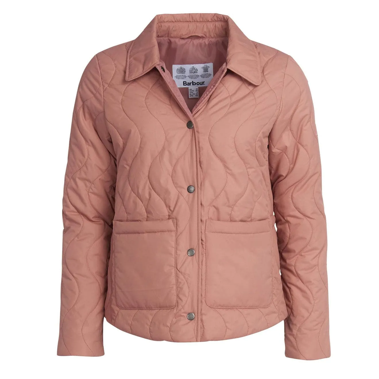 Barbour Damen Barmouth Steppjacke in Sanftem Korallenrot