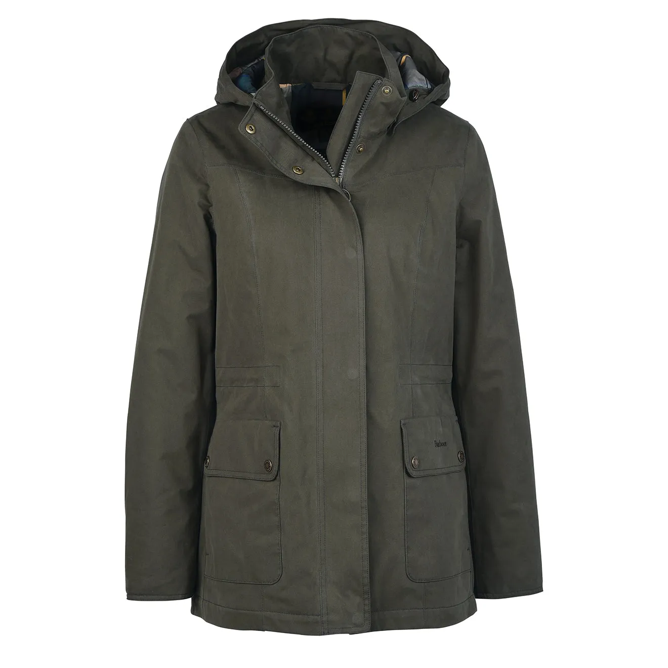 Barbour Damen Buttercup wasserdichte Jacke Olive / Klassisch