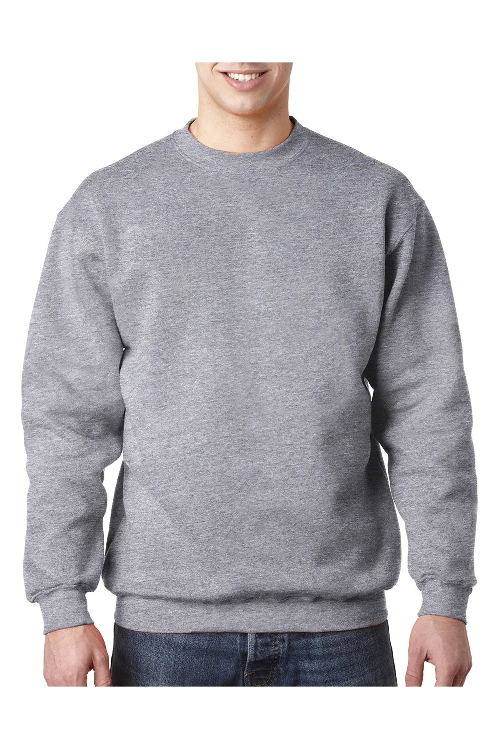 Bayside Herren USA Crewneck Sweatshirt - Dunkel Aschgrau