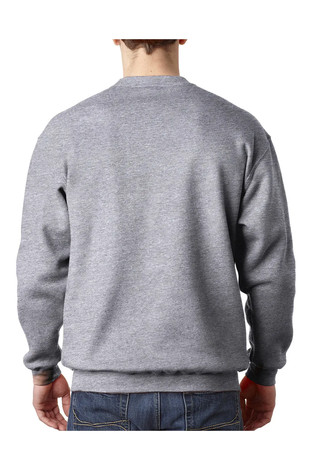 Bayside Herren USA Crewneck Sweatshirt - Dunkel Aschgrau