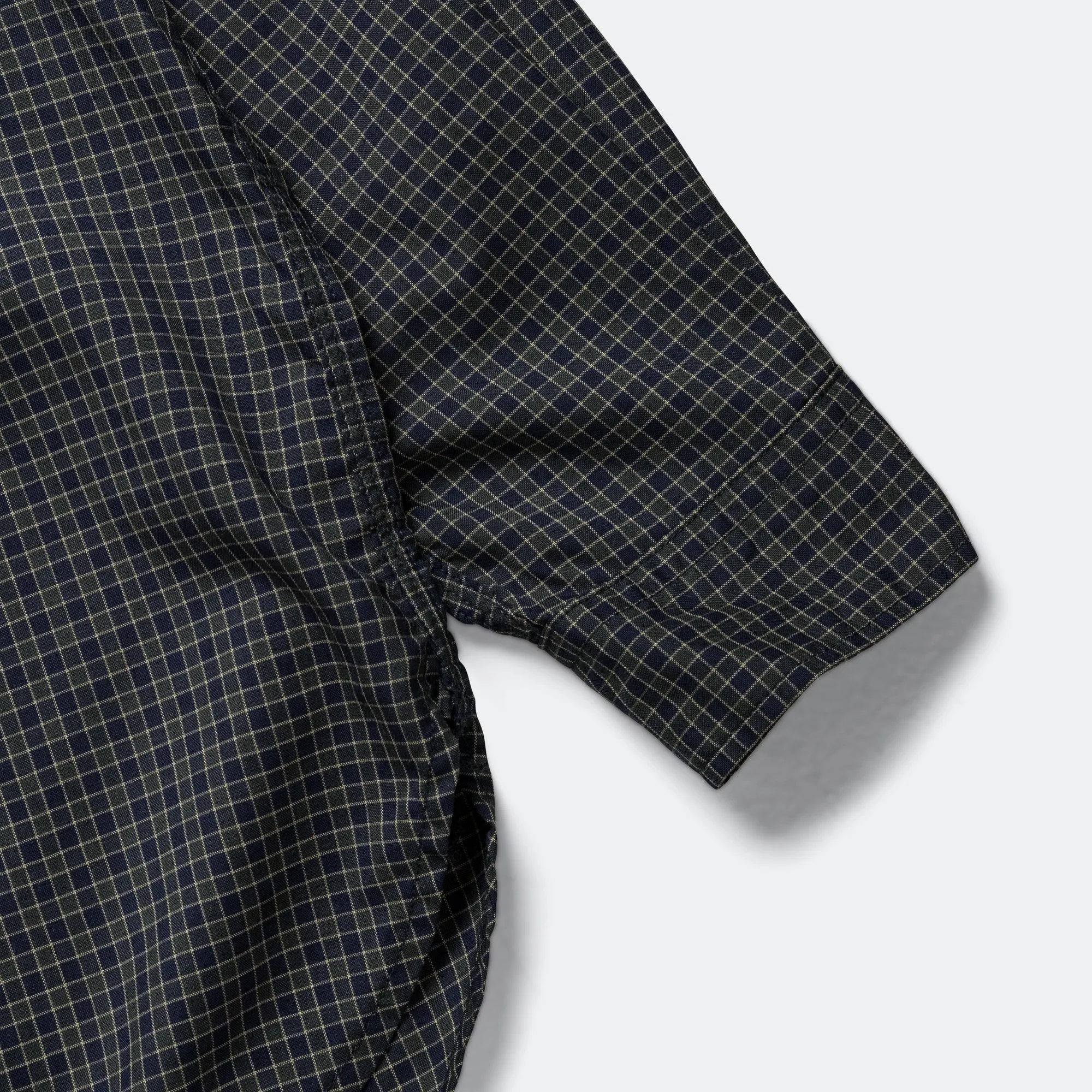 Beams Clothing WORK Wollkarohemd - Grün