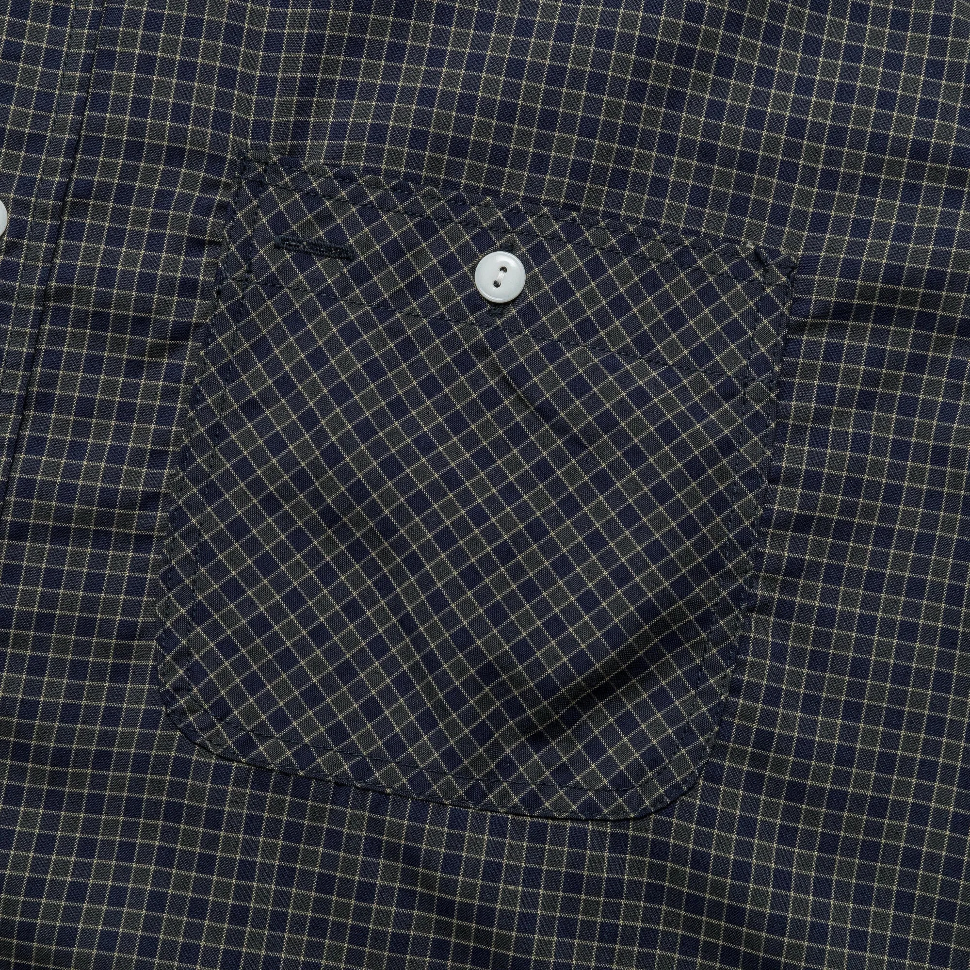 Beams Clothing WORK Wollkarohemd - Grün