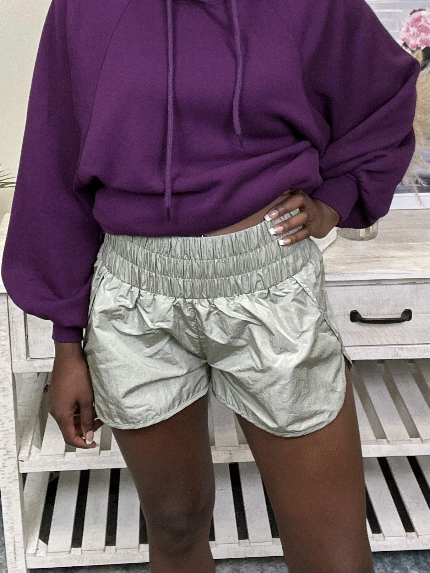 Schöne sportive High-Waist-Shorts für Damen