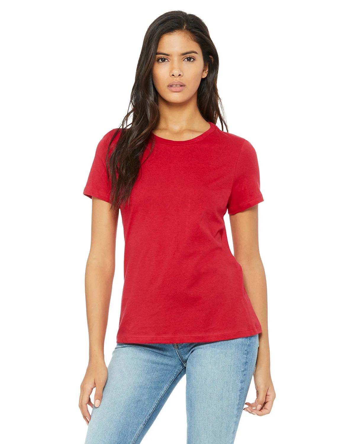 Bella   Canvas B6400 Damen Relaxed Jersey Kurzarm T-Shirt