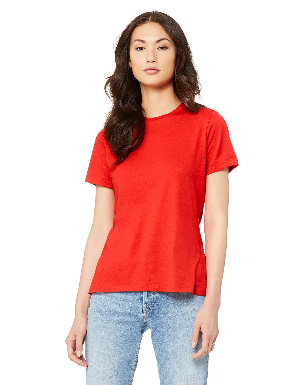 Bella   Canvas B6400 Damen Relaxed Jersey Kurzarm T-Shirt