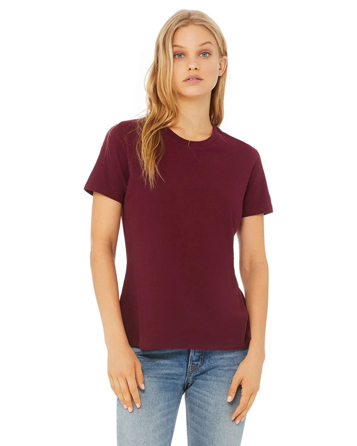 Bella   Canvas B6400 Damen Relaxed Jersey Kurzarm T-Shirt