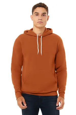 Bella   Canvas Herren Sponge Fleece Kapuzenpullover mit Kangaroo-Tasche - Herbstorange