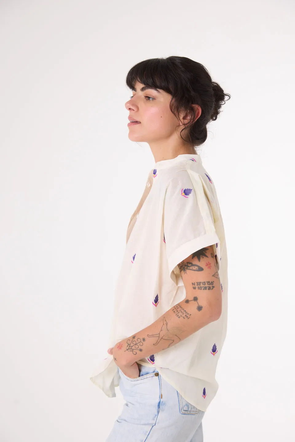 Bluse Brodee Maya Maya Blume Multi