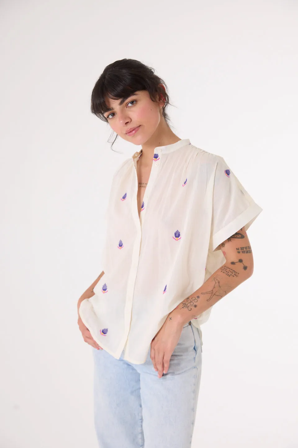 Bluse Brodee Maya Maya Blume Multi