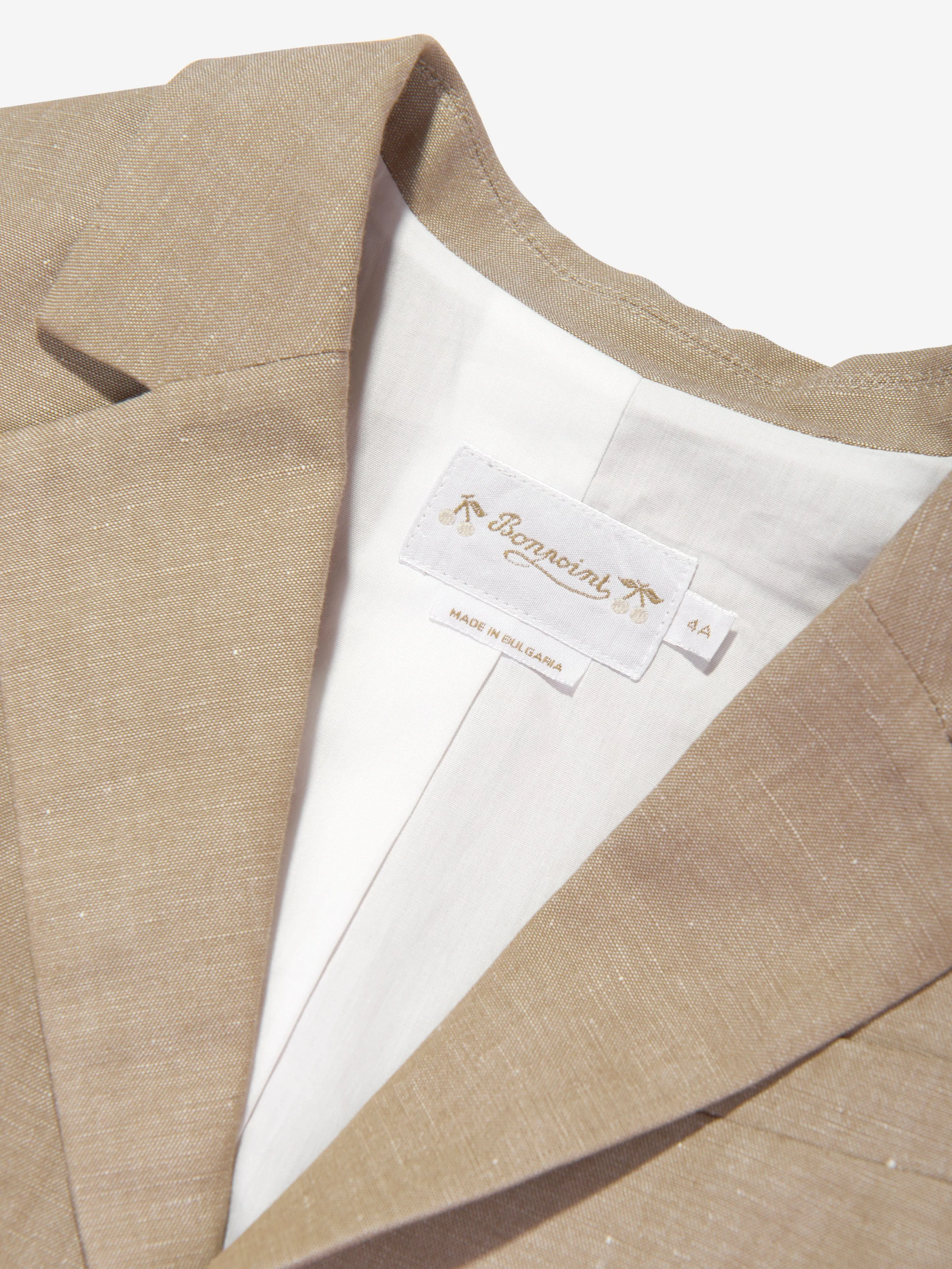 Bonpoint Boys Leinen Aristide Blazer in Braun