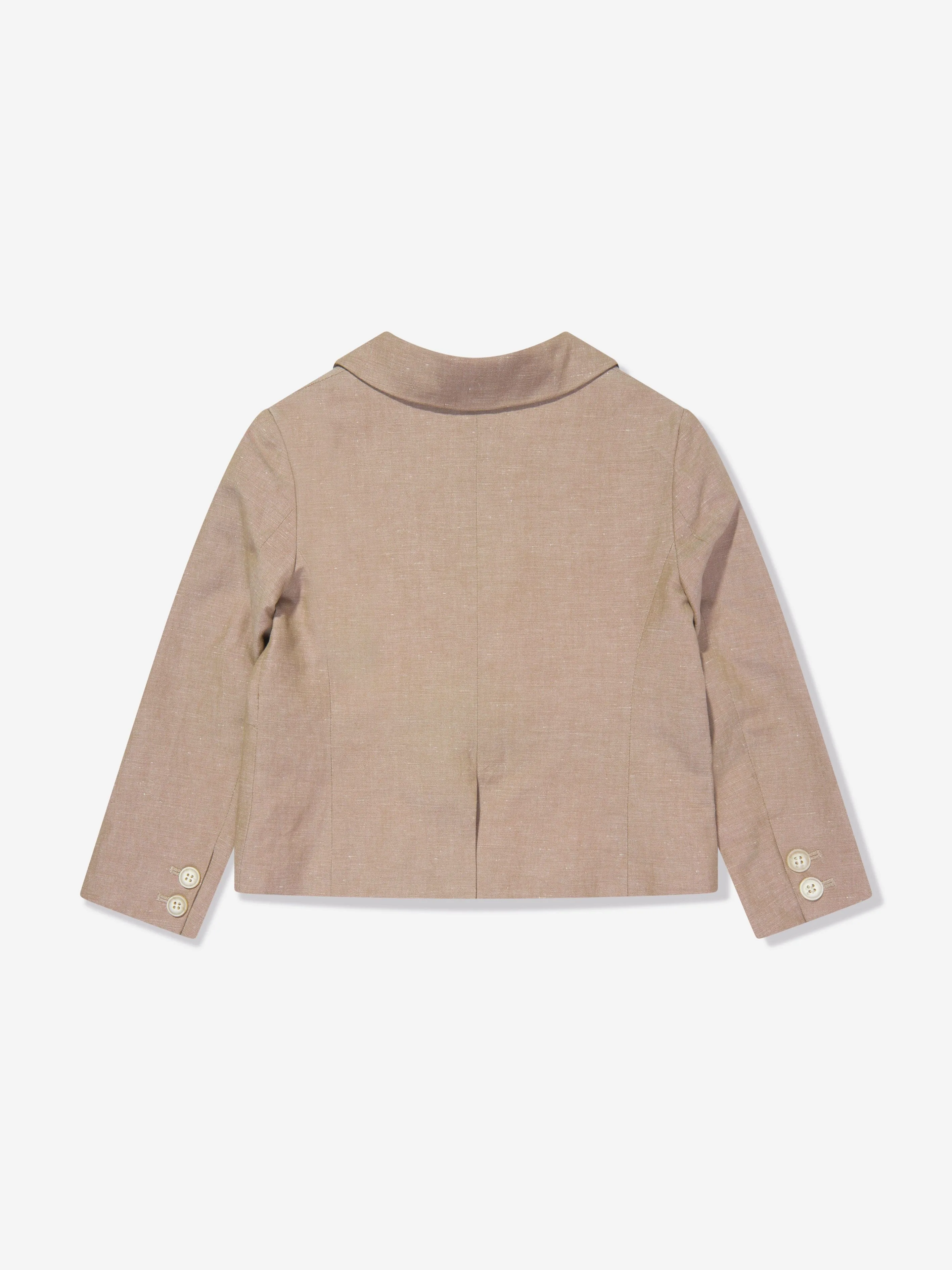 Bonpoint Boys Leinen Aristide Blazer in Braun