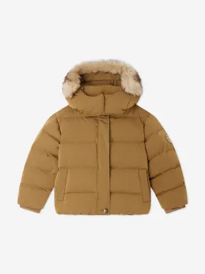 Bonpoint Mädchen Goldie Steppjacke in Braun