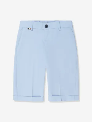 BOSS Boys Marken-Shorts in Blau