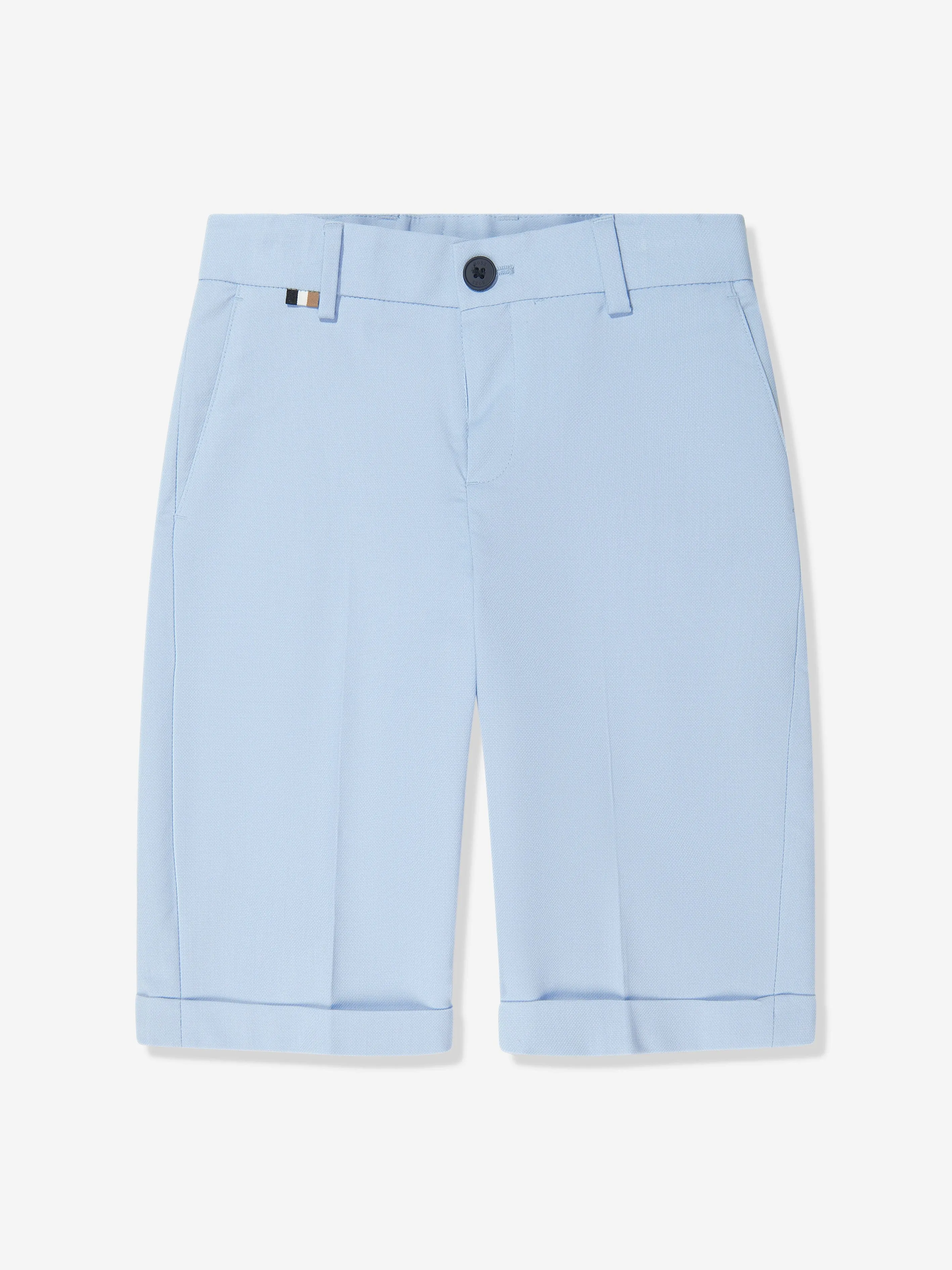 BOSS Boys Marken-Shorts in Blau