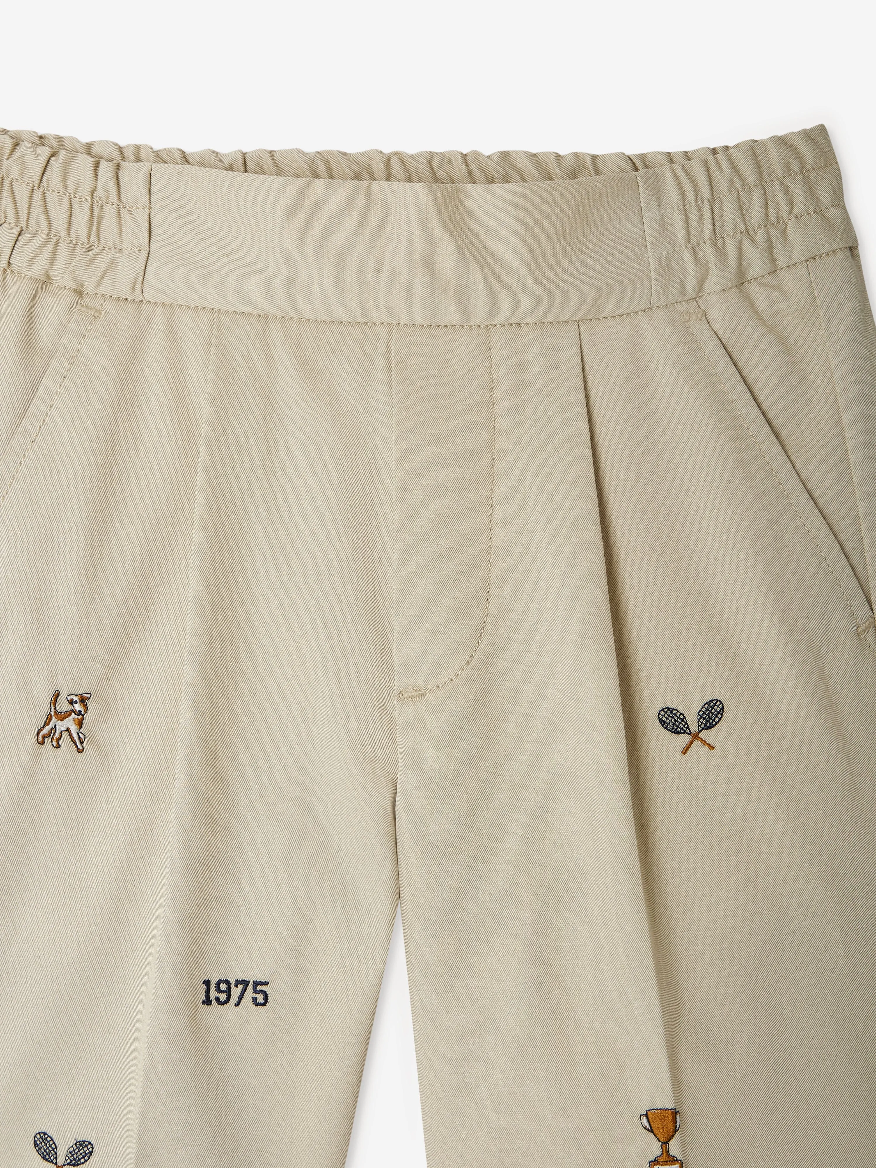 Christliche Jungen-Shorts in Beige