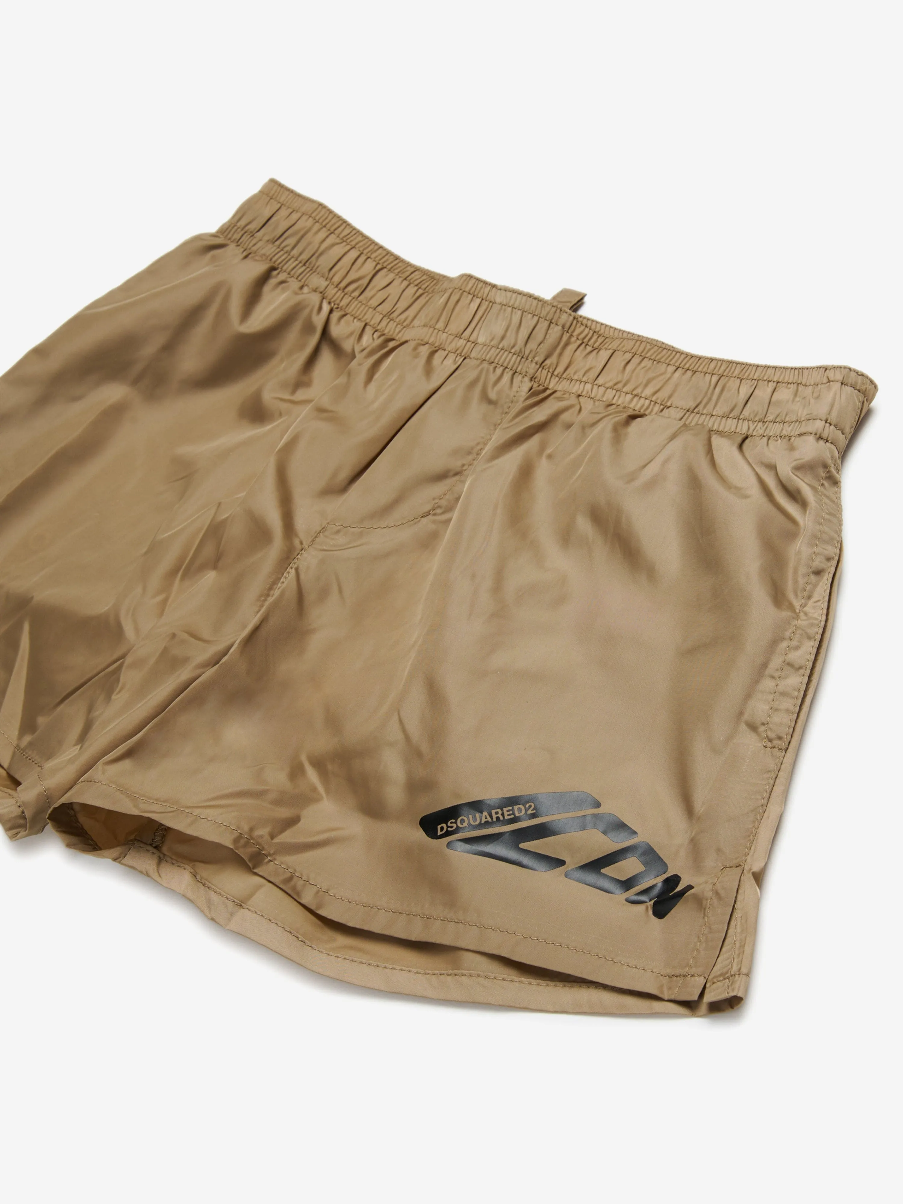 Jungen Icon Badeshorts in Beige