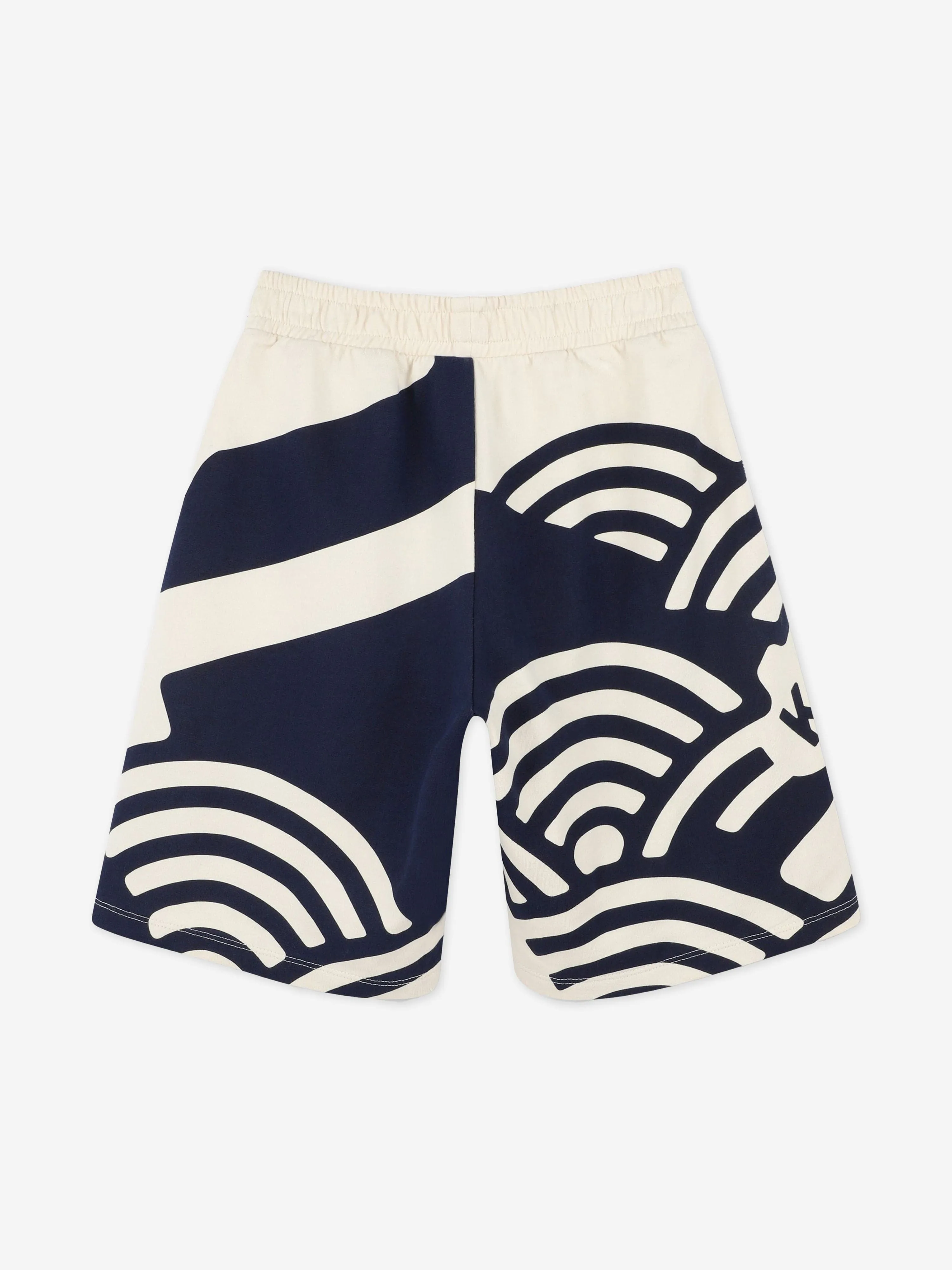 Jungen Logo Bermuda-Shorts in Beige