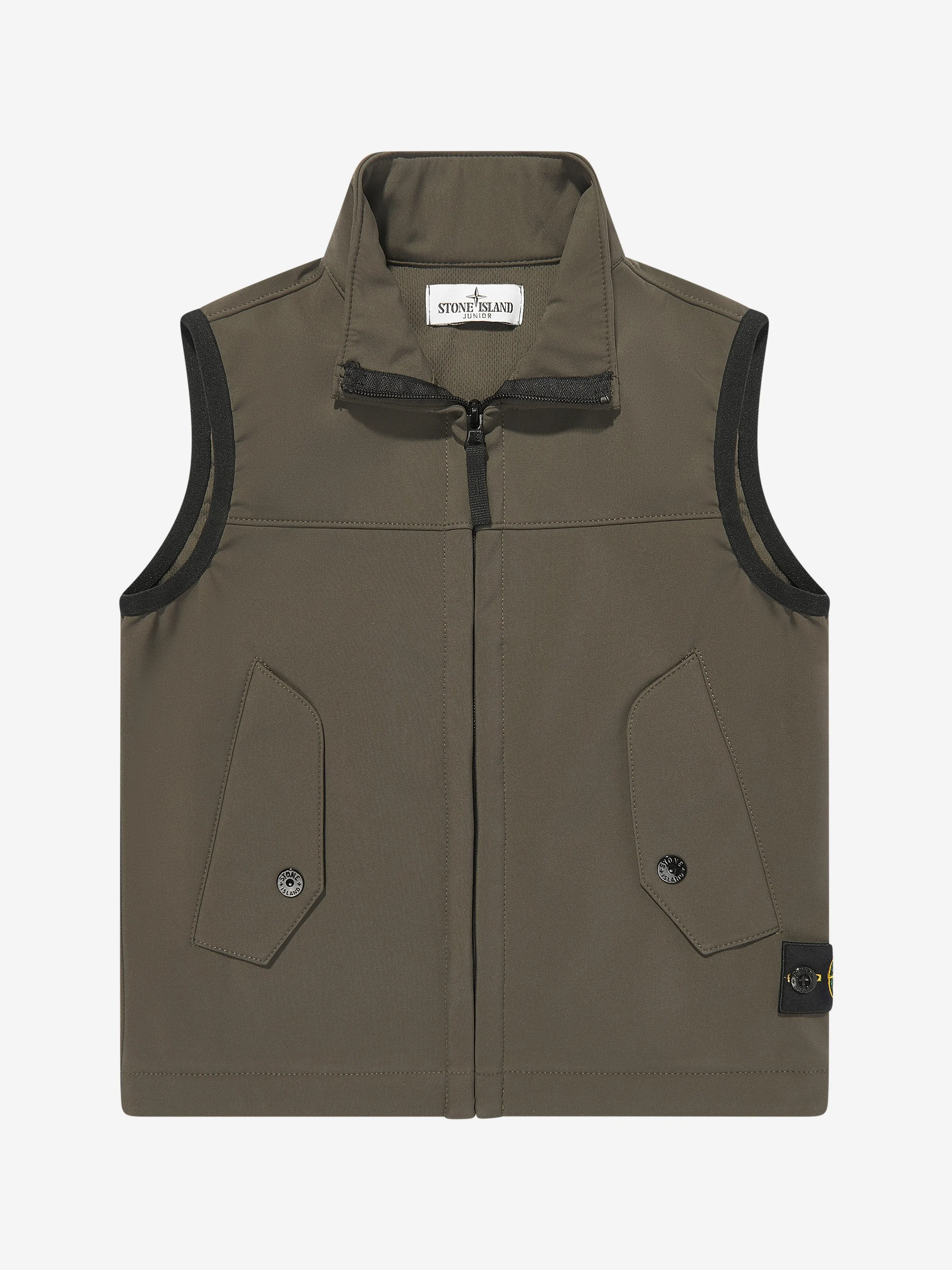 Jungen Logo Gilet in Grün