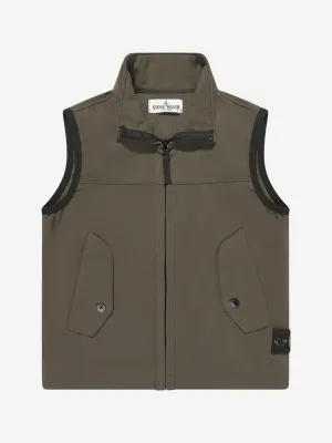 Jungen Logo Gilet in Grün