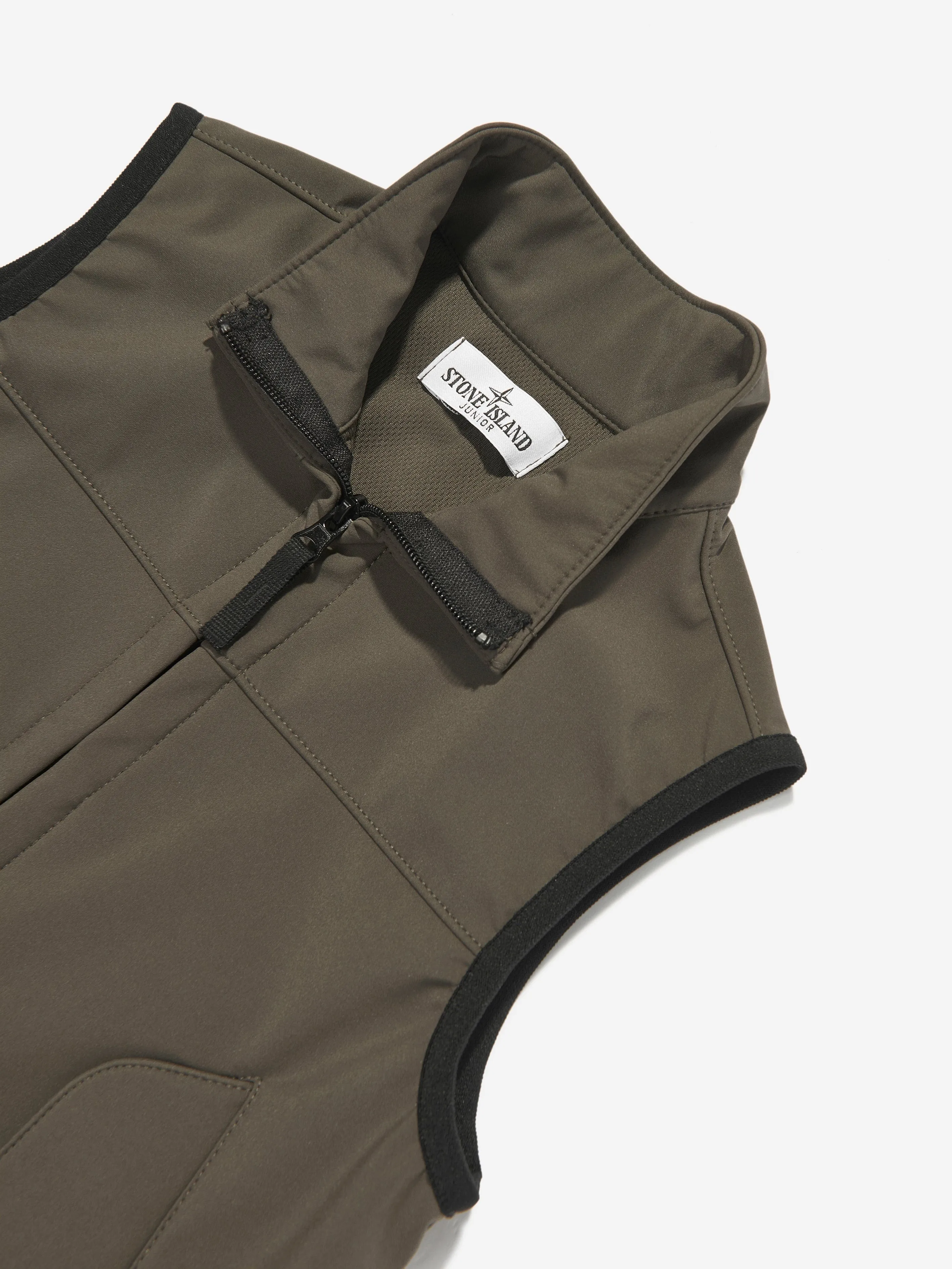 Jungen Logo Gilet in Grün