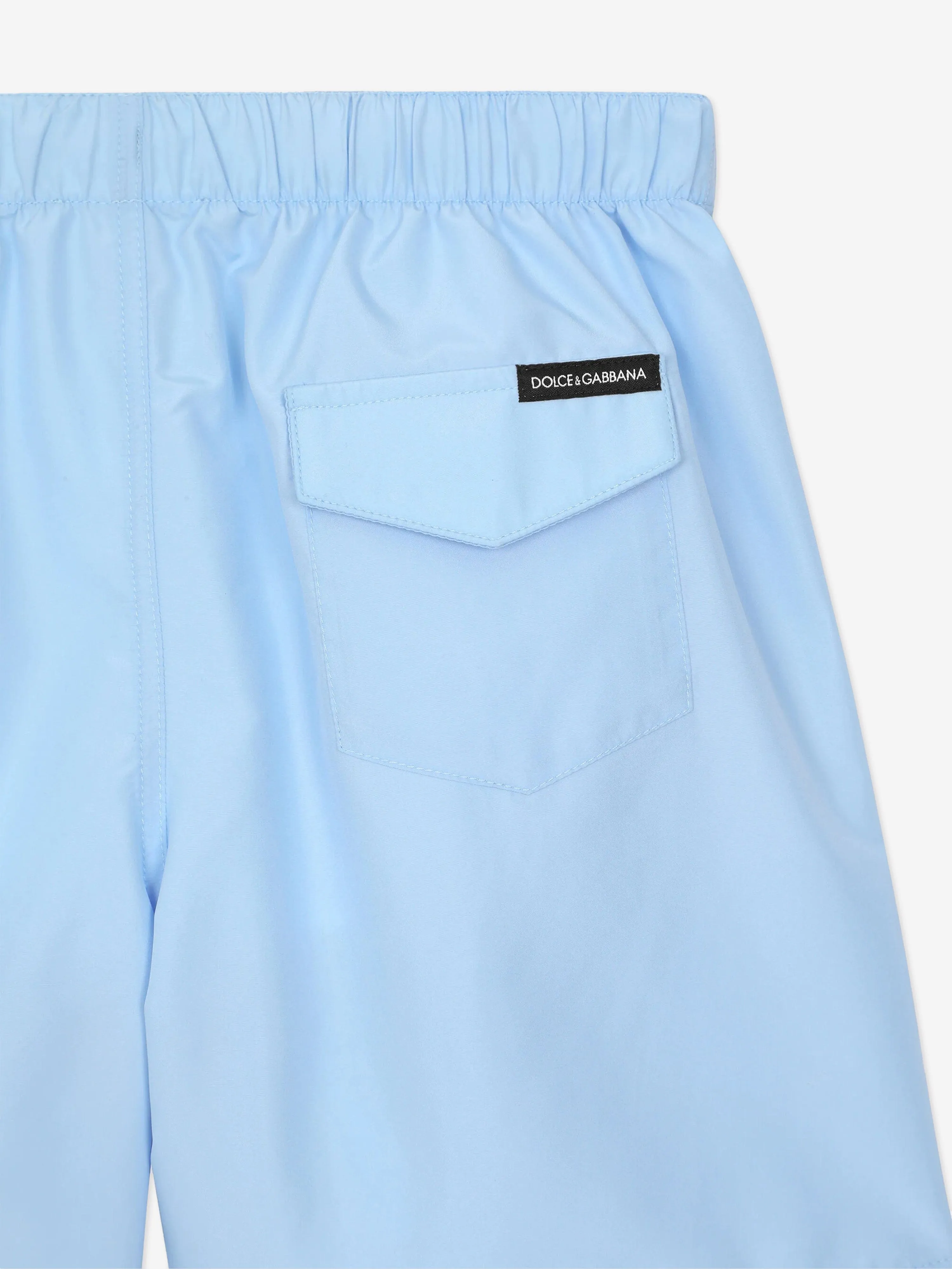 Badehorts für Jungen mit Logo in Blau