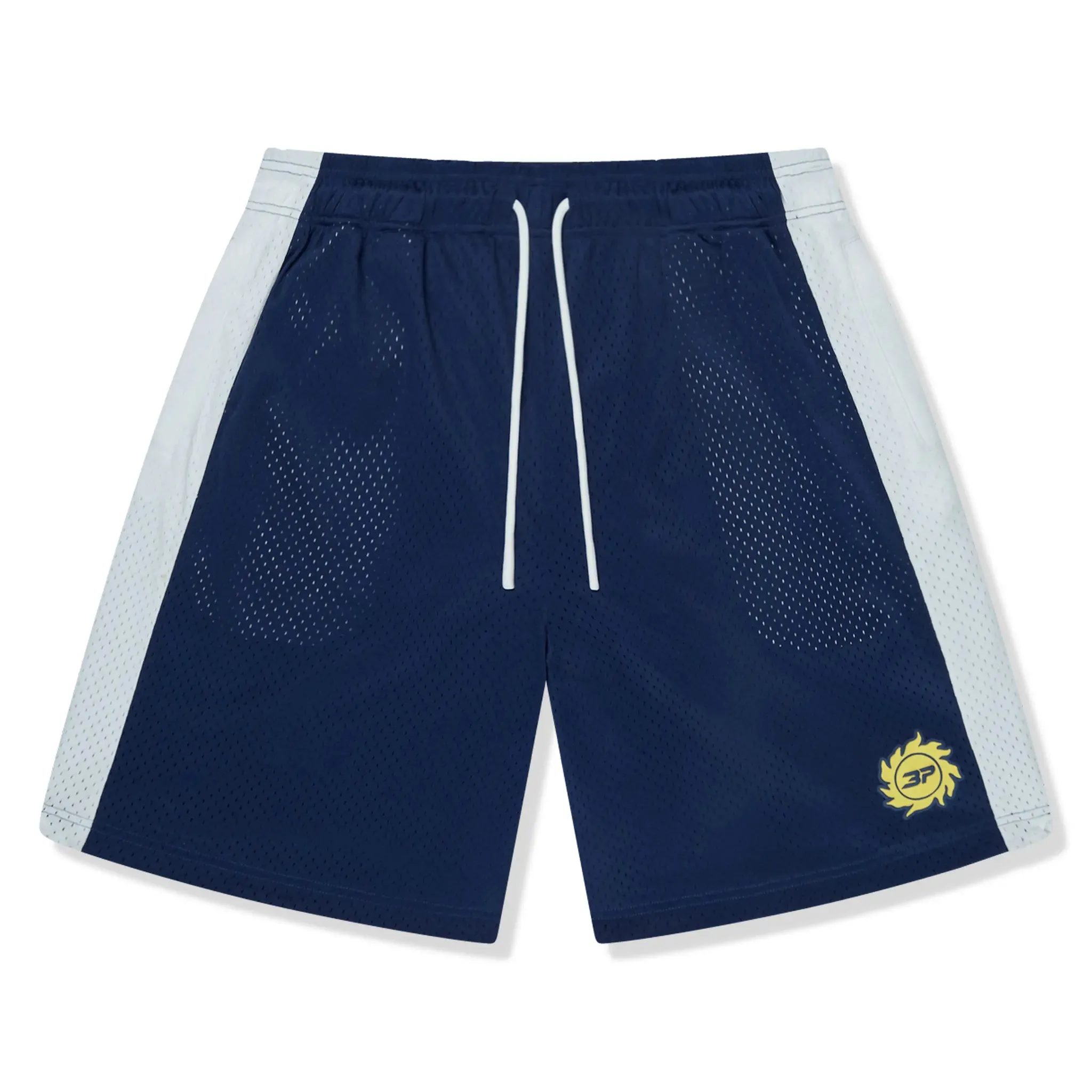 Broken Planet Mesh Weiß Blau Shorts Broken Planet Kleidung
